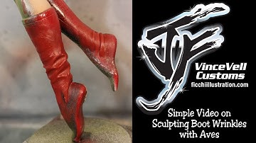 Simple Video on Sculpting Boot Wrinkles with Aves