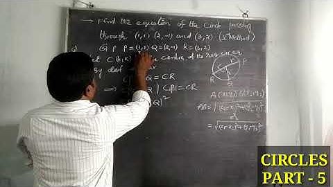 CIRCLES (PART - 5) Inter maths 2B by Akula Rukminivaas Reddy,Find Circle eq passing through 3 Points