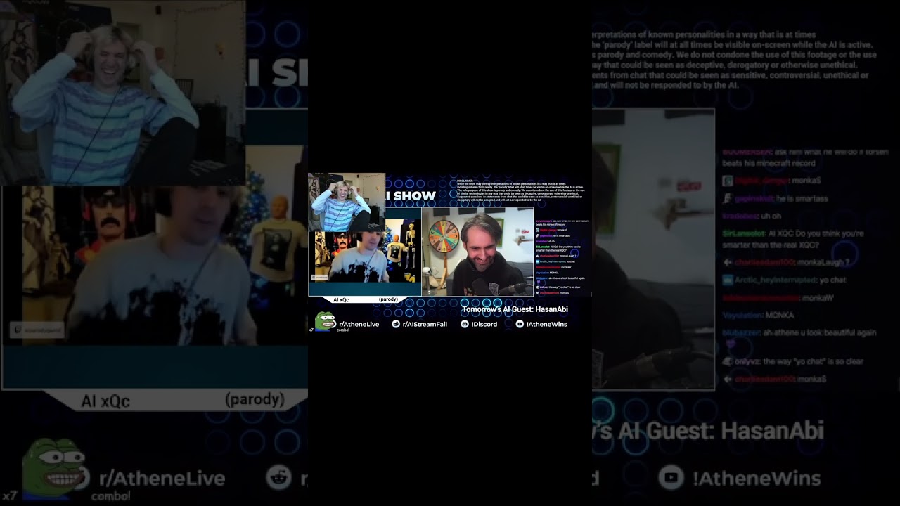 xQc Laughs At His AI! 