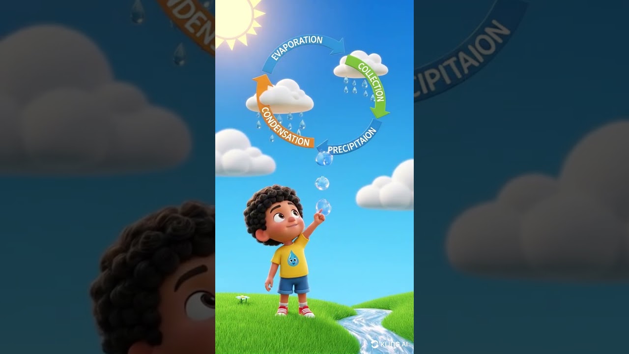 “How the Water Cycle Works! 🌧️☀️ | Fun Learning for Kids”