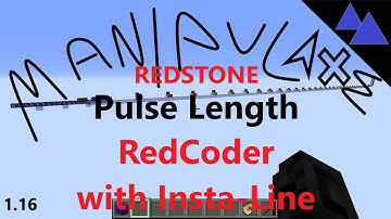 Manipulate Redstone - Pulse Length RedCoder