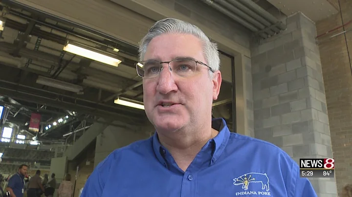 Gov. Holcomb talks tariffs, hate crime law, school safety