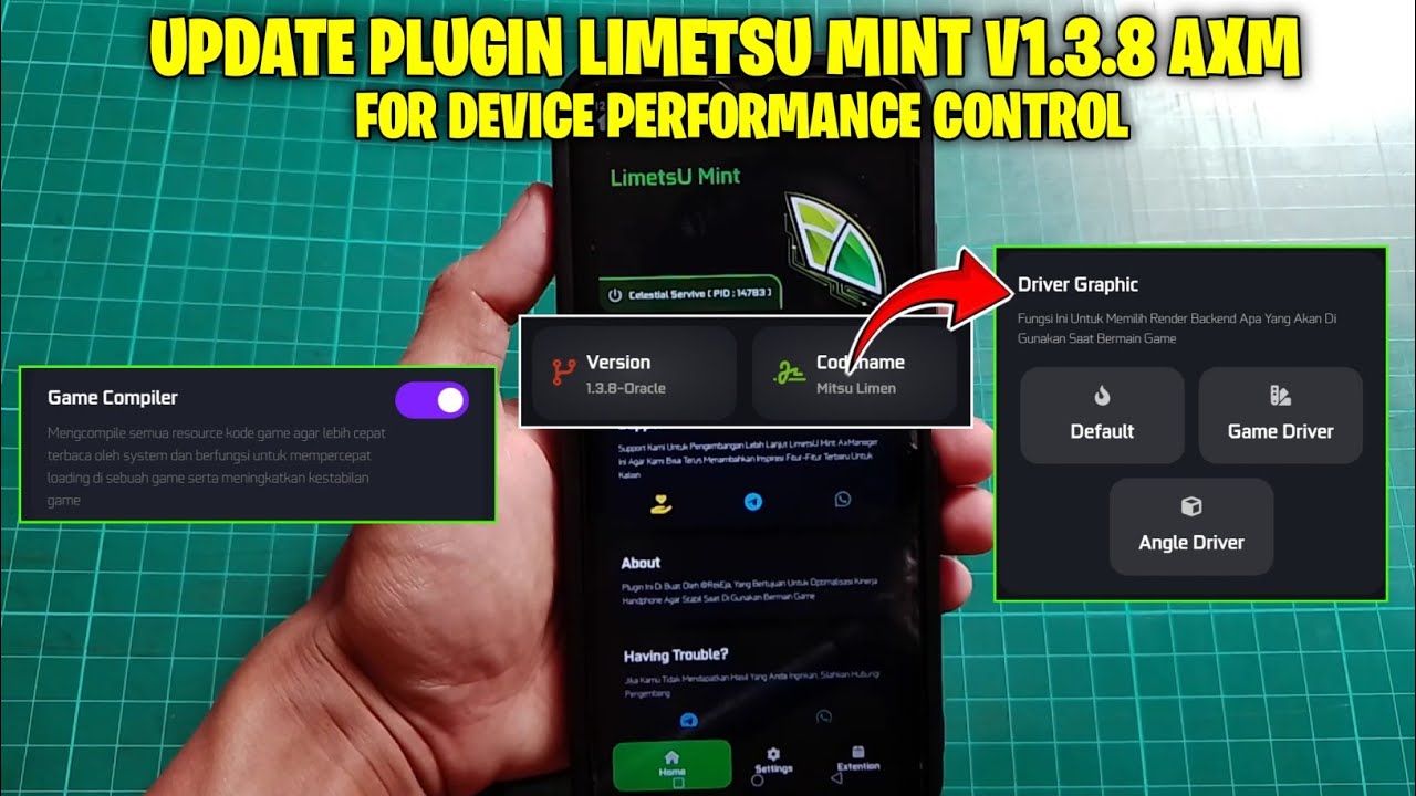Update Plugin device Performance control⚙️ Fitur Makin Banyak Main Game Auto smooth tanpa lag 🔥