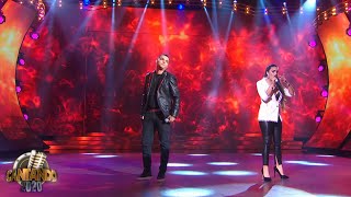 Ángela Leiva y Brian Lanzelotta fueron Los Pimpinela en su debut en Cantando 2020