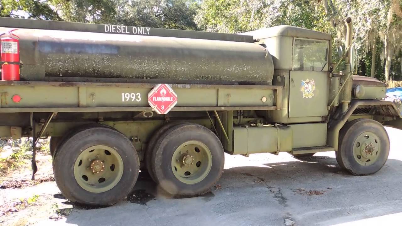 110 Video 1 of Military Fuel Truck for Auction YouTube