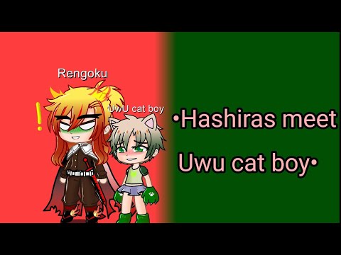 •Hashiras meet UwU cat boy for the first time• |Gacha skit| °Its_June!° check description