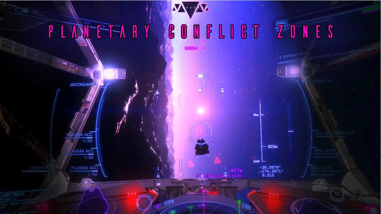 Krait MK2 | Planetary Conflict Zones above Settlements | Elite Dangerous Odyssey PVE ship combat