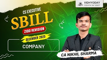 COMPANY I SBILL I DECEMBER 2025 I CA NIKHIL SHARMA