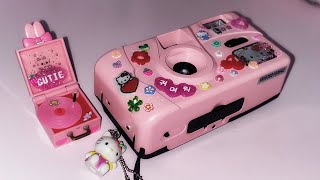 ✿ 세상에서 제일 귀여운 키티 카메라 꾸미기 (feat. 마이멜로디) | 레진공예 | 스티커 | Decorate camera with resin art, kitty stickers