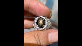 Natural 3.78ct 12 rays star sapphire no heat thailand