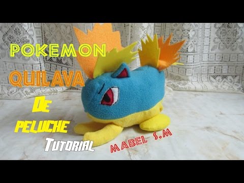Sueño Superficial Peligro Cómo hacer un pokémon quilava de peluche (con moldes) - YouTube