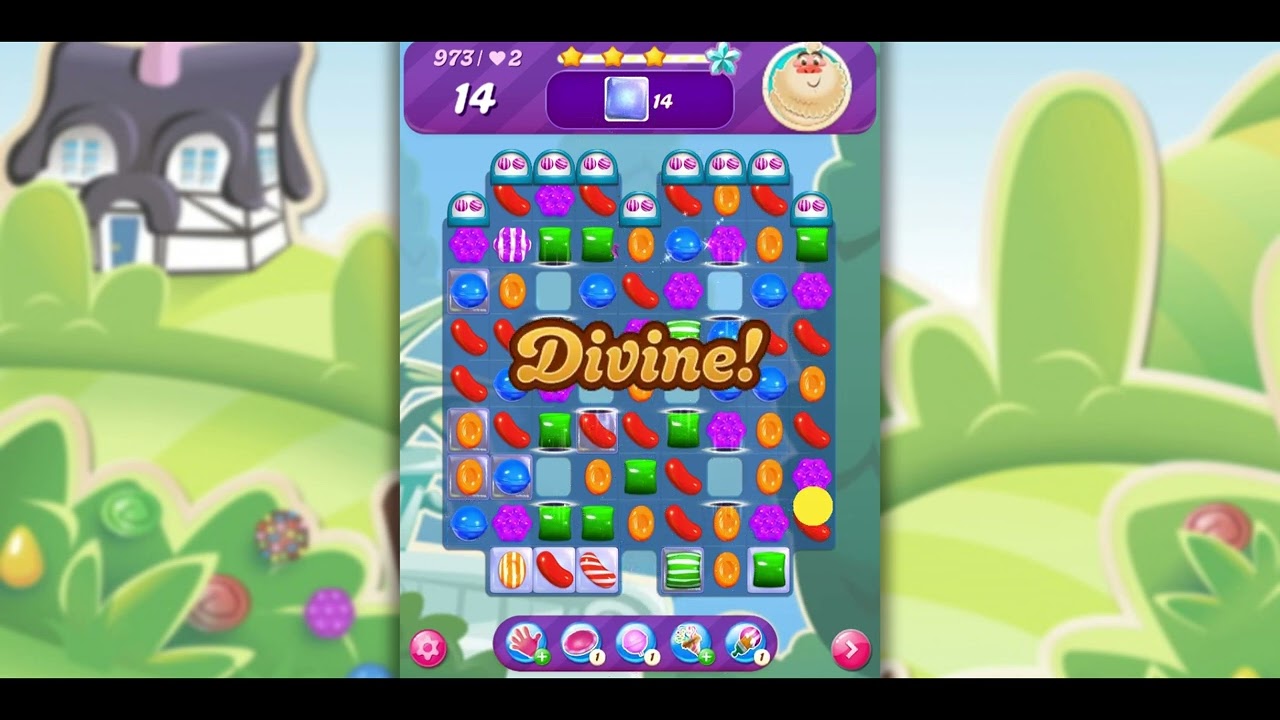 Candy Crush Saga Level 973 (Nine Hundred and Seventy Three) NO BOOSTERS