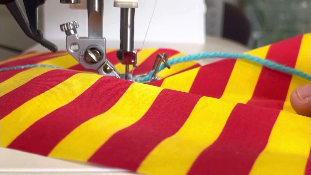 How to use the Pfaff couching foot 820607096 YouTube