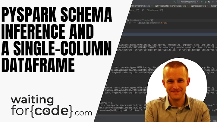 PySpark one-column DataFrame schema inference