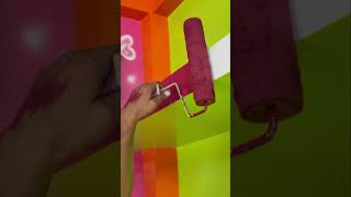 Wall painting bedroom 🏡#wallpaiting #art