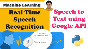 Real Time Speech Recognition | Speech to Text using Google API | Speech Recognition Noise Reduction
