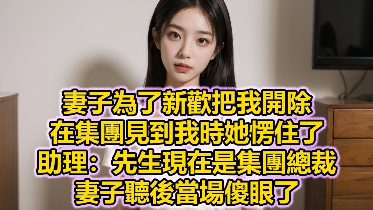 妻子為了新歡把我開除，在集團見到我時她愣住了，助理：先生現在是集團總裁，妻子聽後當場傻眼了