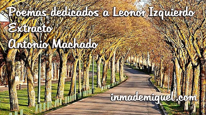 Poemas dedicados a Leonor Izquierdo - Antonio Mach...