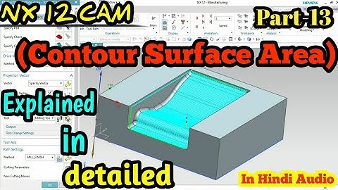 contour surface area | nx cam contour surface area | contour surface area operation