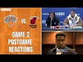Brunson, Hart, Barrett, &amp; Grimes React to Evening Series vs Miami Heat 1-1 | New York Knicks