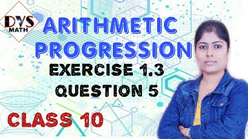 Class 10 Arithmetic Progression Exercise 1.3 Question 5