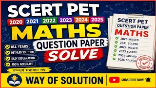 Scert Pet 5 Years Maths PYQ solve || Previous year Maths Question paper Analysis 🎯 #wayofsolution