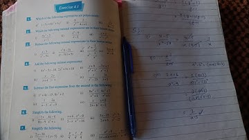 Exercise 4.1 Questions 1,2,3 Unit 4 Algebraic expressions and algebraic formulas Mathematics Grade 9