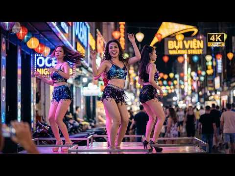 Bui Vien Street - Inside Saigon’s Craziest Party Street | 4K Walk