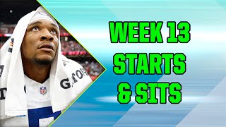 Fantasy Week 13 Starts & Sits! Matchup Guide, Must-Avoid Players, Best Starts (FFT Express)