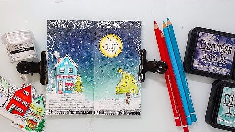 Art Journal Page for Beginners with Distress Inks