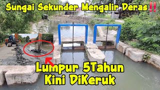 Download Lagu Sungai Sekunder Mengalir Deras‼️ Lumpur Dangkal 5Tahun Kini DiKeruk Excavator #dedimulyadi #kdm MP3