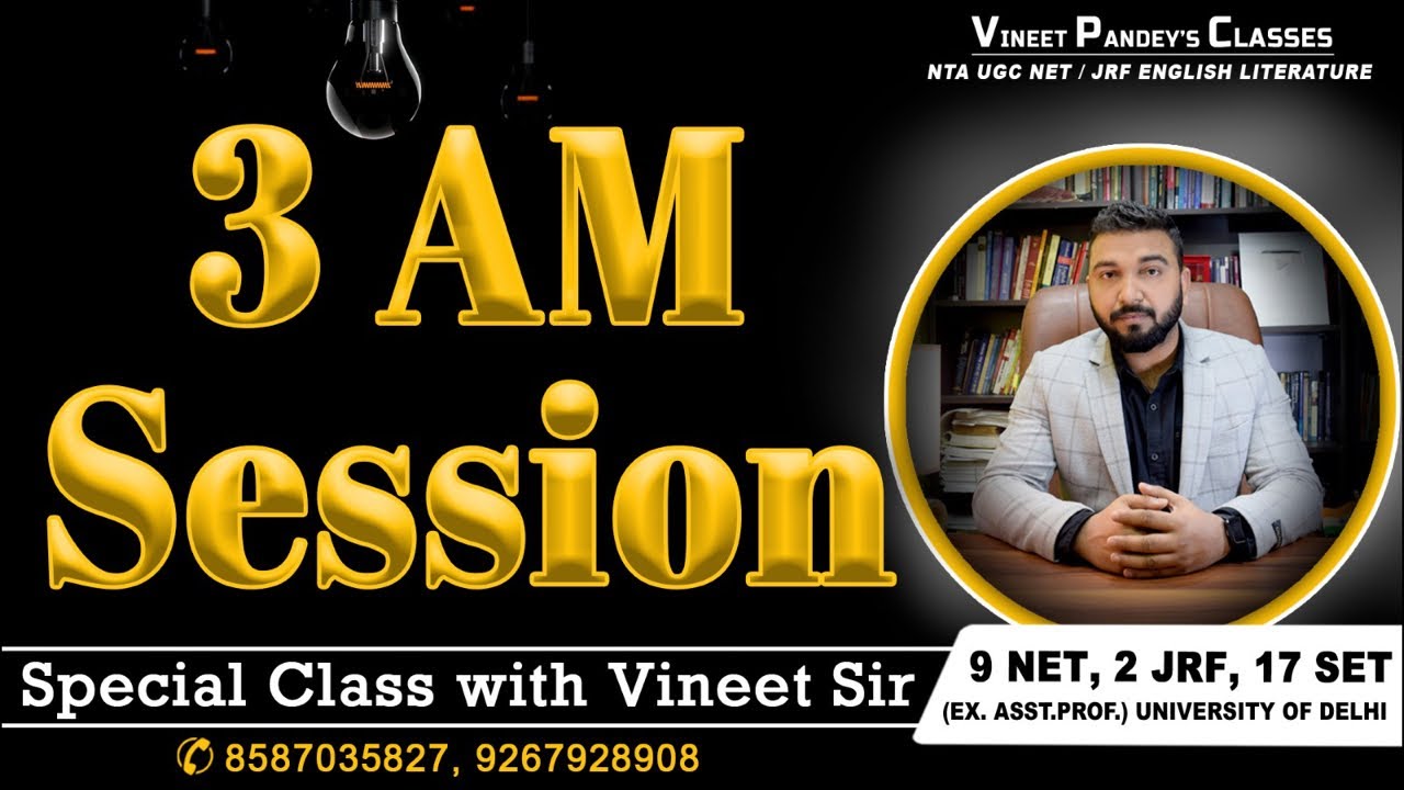 3 AM Morning Club Class. English Literature Most Important Content. UGC ...