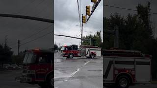 Holly Springs Engine 3 Responding to a Structure Fire