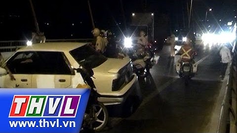 THVL | Ô tô rớt bánh trên cầu Rạch Miễu, giao thông ùn tắc