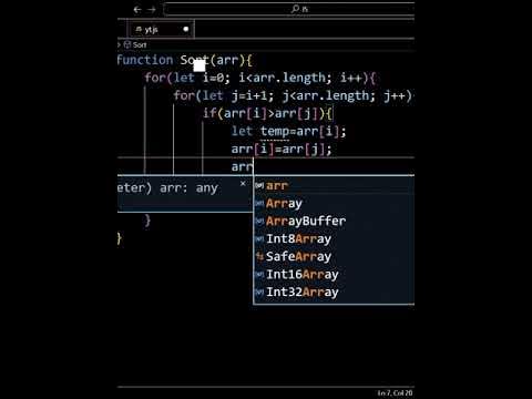 Sort Array in JavaScript | JS Shorts | Array Sorting Function ...
