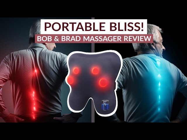 BOB AND BRAD Back & Neck Massager with Heat, Massage Pillow for Pain Relief  Deep Tissue