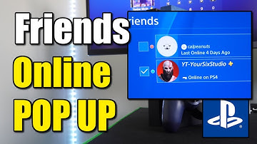 How to Turn Off or ON Friends Online Notification on PS4 Console (Best Method)