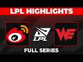 WBG vs WE Highlights ALL GAMES | LPL 2026 Split 2 | Weibo Gaming vs Team WE