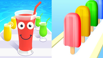 Juice Run vs Popsicle Stack - All Levels Gameplay Walkthrough