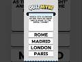 World Cities Quiz #shorts