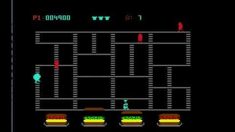 Burger Chase - Commodore 64 - MAME MESSUI64 v0.166 emulator