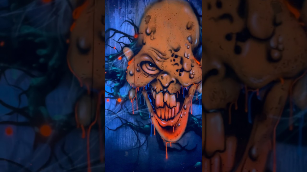 Nightmares Haunted Trail, NC..finished wall revealed!