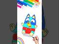 Draw Baby Bluey Simple | Draw Baby Bluey Nagging Nice 🌈 🐶🍼#bluey #baby #forkids #short