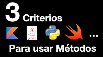 3 criterios para saber cuando crear un método en cualquier lenguaje de programación