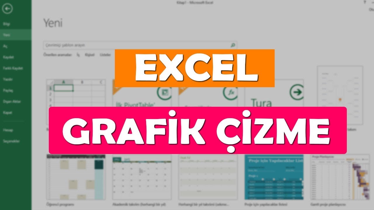 EXCEL�DE GRAFİK ÇİZME,GRAFİK OLUŞTURMA YouTube