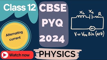 class12 PYQ Q25 An inductor, a capacitor and a resistor are connected in series with an ac source...