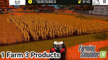 FS18 Farming Simulator 18, 1 Farm with 3 Products | Timelapse #skullgaming