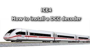 ICE4 How to install a DCC decoder