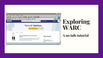 Introduction to WARC