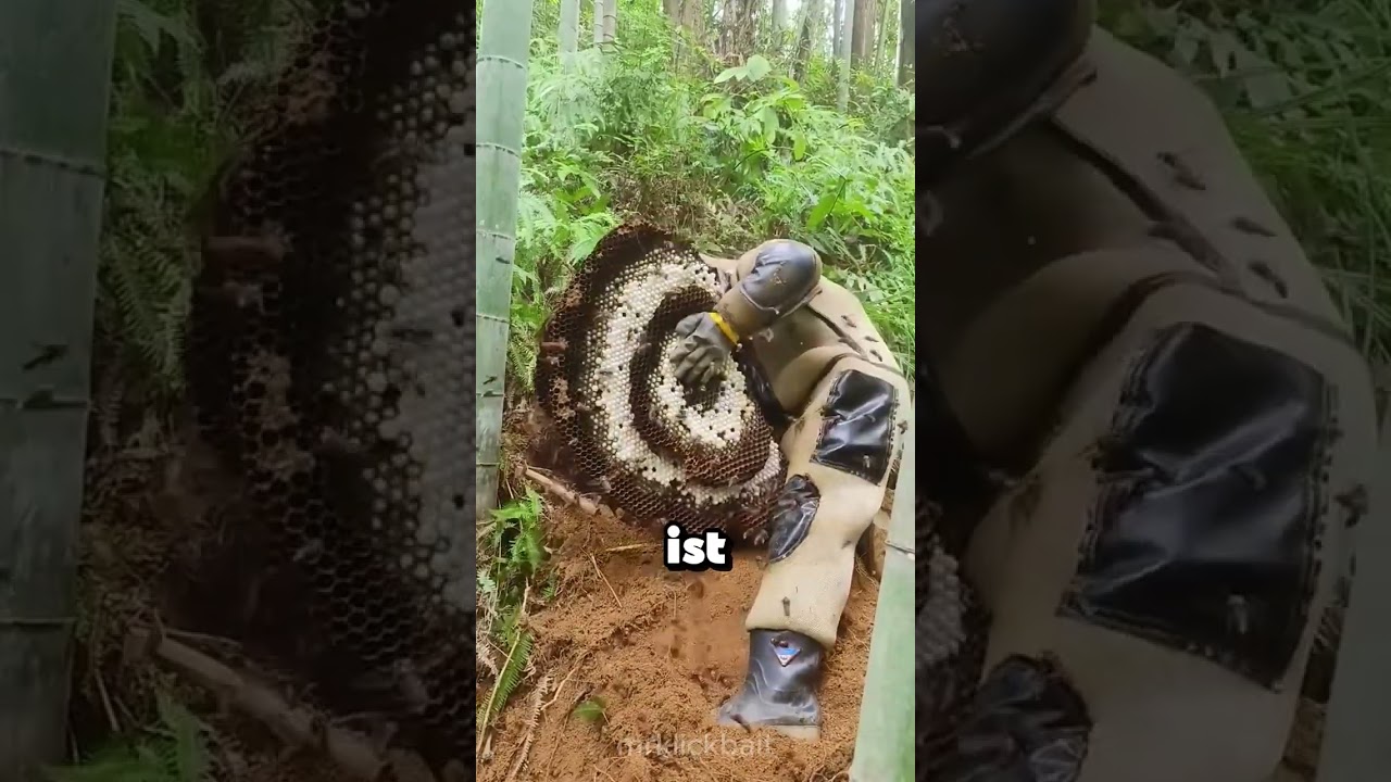 ER VERSUCHTE, EIN WESPENNEST AUS SEINEM GARTEN ZU ENTFERNEN 😳🐝